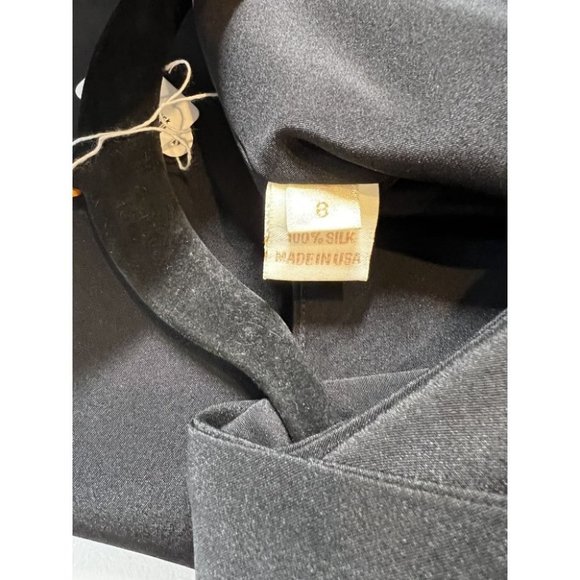 Marchesa Black 100% Silk Designer Sheath Dress $795 - Picture 10 of 10